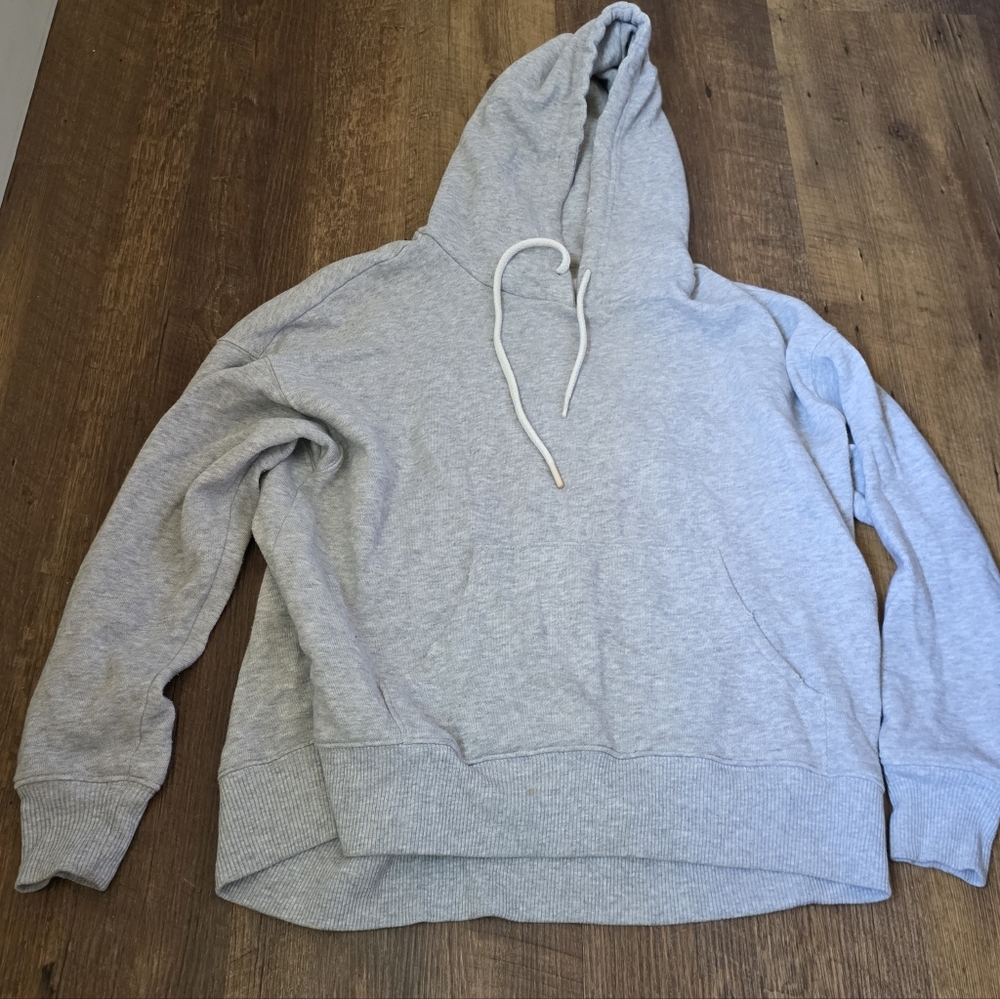 aerie Light Gray Pullover Hoodie